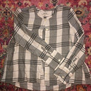 Gray Madewell button up shirt size small.